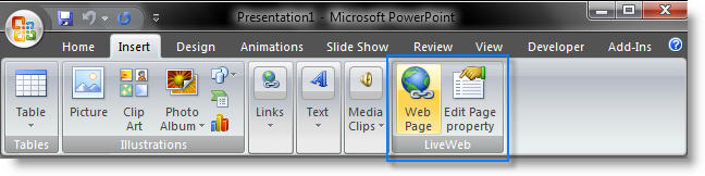 come aggiungere pagina web in powerpoint