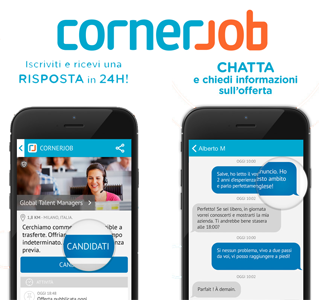 CornerJob, l'app cerca lavoro