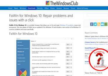 Risolvere problemi Windows 10